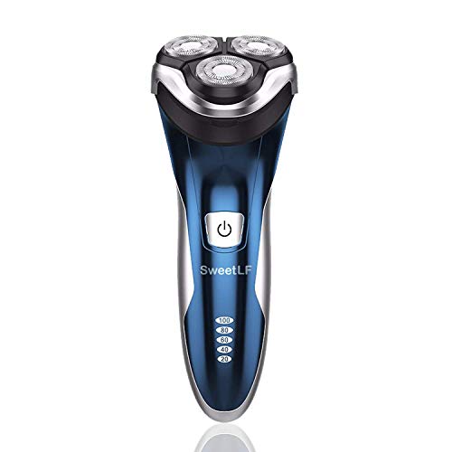 SweetLF 3D Rechargeable Waterproof IPX7 Electric Shaver Wet & Dry Rotary Shav...