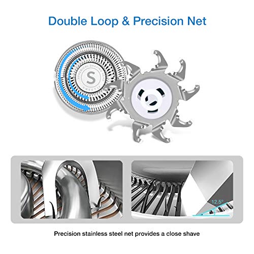 SweetLF Electric Shaver for Men Wet and Dry Waterproof Electric Razor Cordles...