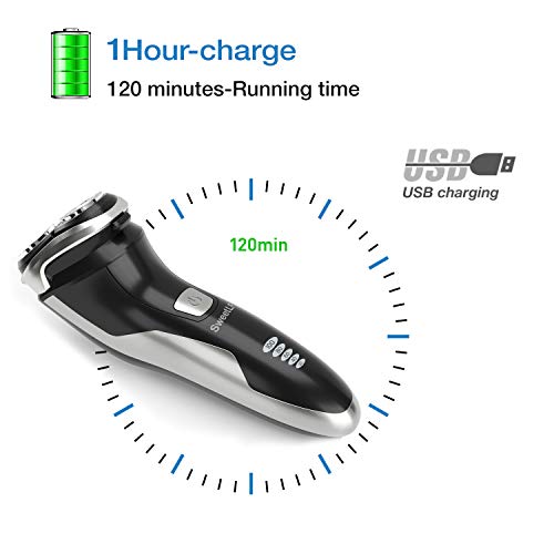 SweetLF Electric Shaver for Men Wet and Dry Waterproof Electric Razor Cordles...