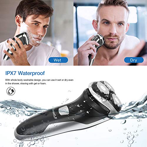 SweetLF Electric Shaver for Men Wet and Dry Waterproof Electric Razor Cordles...