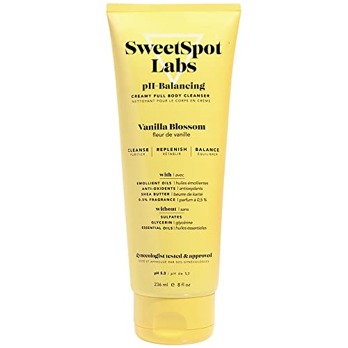 SweetSpot Labs Feminine Wash, Gentle Vanilla Blossom Scent, with Shea Butter ...