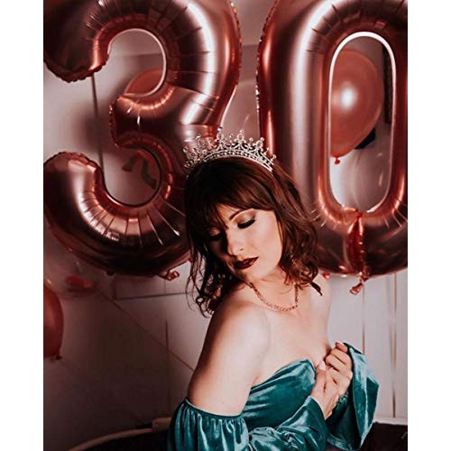 SWEETV Royal Wedding Crown Crystal Tiara for Women Bridal Headpiece Pageant H...