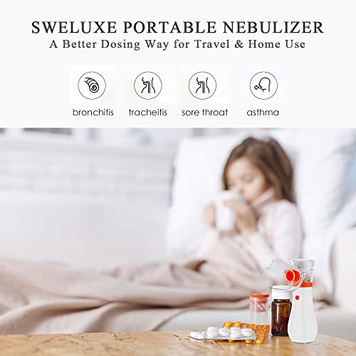 Portable Nebulizer for Kids and Adults, 3 Speed Rates Handheld Nebulizer Mach...