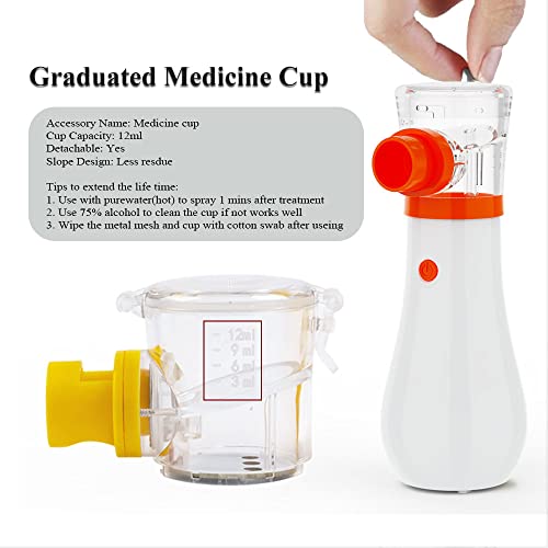Portable Nebulizer for Kids and Adults, 3 Speed Rates Handheld Nebulizer Mach...