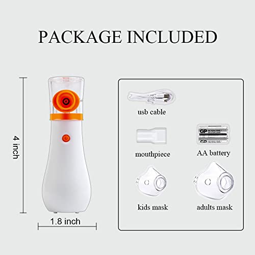 Portable Nebulizer for Kids and Adults, 3 Speed Rates Handheld Nebulizer Mach...