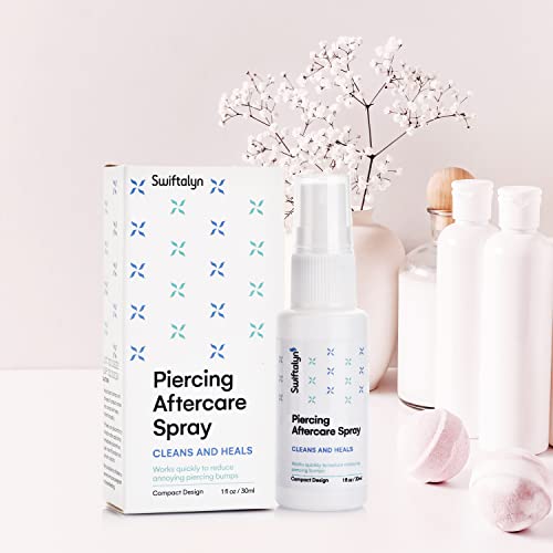 Swiftalyn Piercing Aftercare Spray Advance Treatment to Shrink Clean and Heal...
