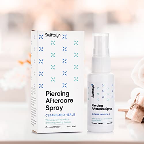 Swiftalyn Piercing Aftercare Spray Advance Treatment to Shrink Clean and Heal...