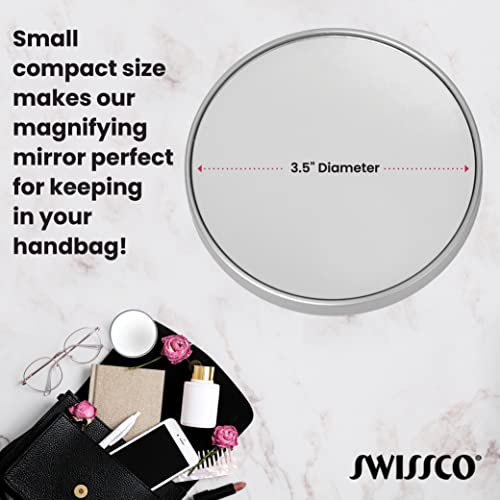 Swissco 20x Magnifying Mirror W. 2 Suction Cups (SYB-TAM)