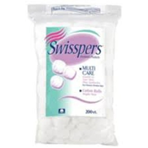 Swisspers Cotton Balls 200 ea (Pack of 2)
