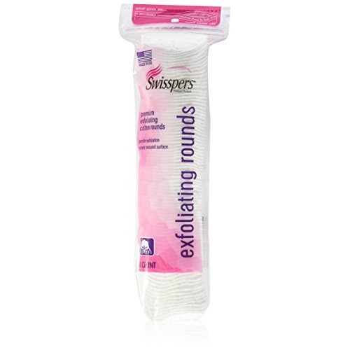 Swisspers Premium Exfoliating Rounds, 2 Distinct Raised Textured Surface, Cot...