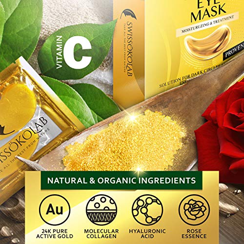 Under Eye Patches For Puffy Eyes 24k Gold Eye Mask For Dark Circles And Puffi...