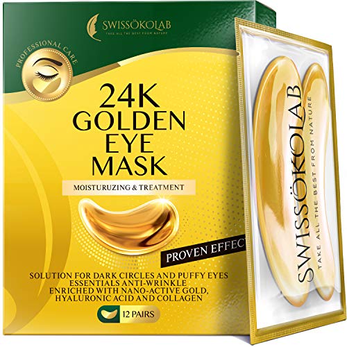 Under Eye Patches For Puffy Eyes 24k Gold Eye Mask For Dark Circles And Puffi...