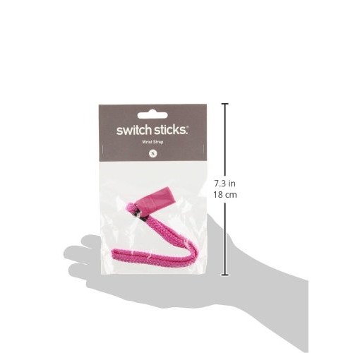 Switch Sticks Replacement Walking Stick Cane Wrist Strap, Pink , 11 x .75 x .25
