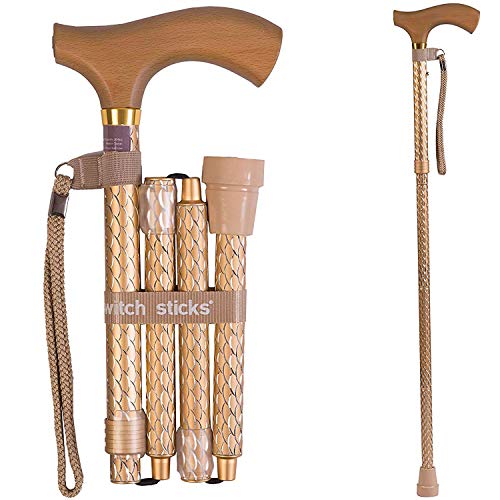 Switch Sticks Walking Cane for Men or Women, Foldable and Adjustable from 32-...