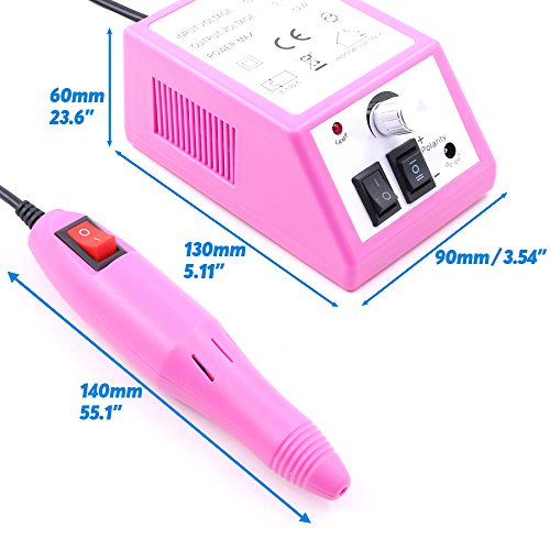 Swpeet Professional 15000RMP Electric Nail Drill Kit, Low Heat Low Noise US P...