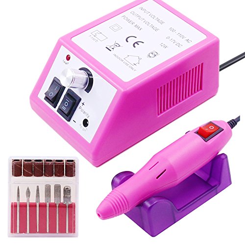 Swpeet Professional 15000RMP Electric Nail Drill Kit, Low Heat Low Noise US P...