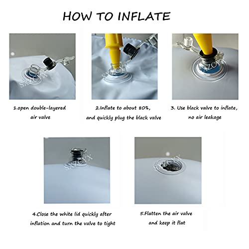 Face Down Pillow After Eye Surgery, Inflatable Retinal Detachment Pillow, Por...