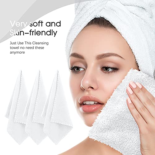 12 Pieces Face Wash Cloth Makeup Remover Cloths Microfiber Facial Washcloths ...