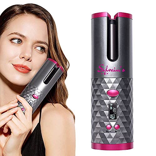 Sylvain's Cordless Curling Iron – Easy to Use Hair Curling Tool for Women and...