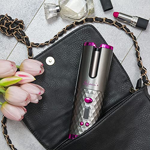 Sylvain's Cordless Curling Iron – Easy to Use Hair Curling Tool for Women and...