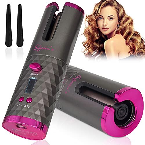 Sylvain's Cordless Curling Iron – Easy to Use Hair Curling Tool for Women and...