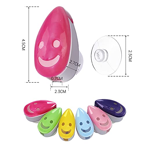 SYNCHAIN Toothbrush Holder Cover, 6pcs Toothbrush Head Cover Case Cap Suction...