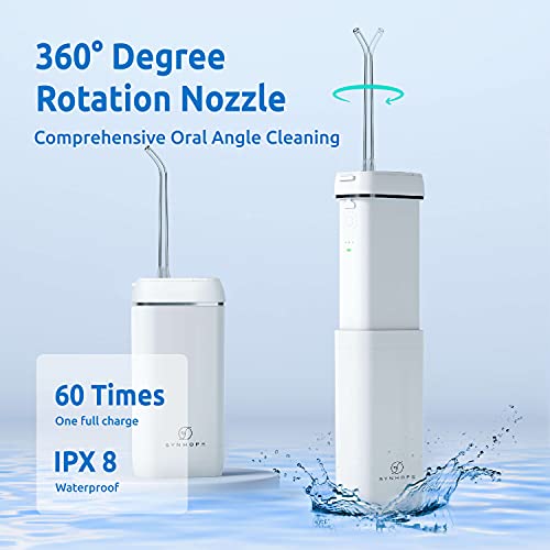 Water Flosser [Mini Cordless Portable] Oral Irrigator Water Teeth Cleaner Pic...