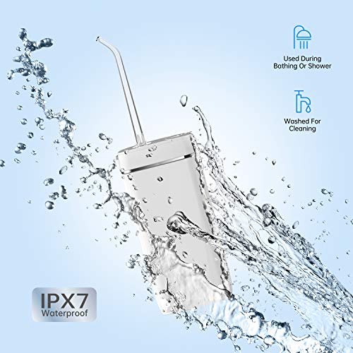 Water Flosser [Mini Cordless Portable] Oral Irrigator Water Teeth Cleaner Pic...