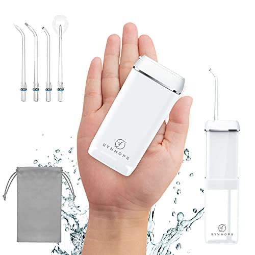 Water Flosser [Mini Cordless Portable] Oral Irrigator Water Teeth Cleaner Pic...