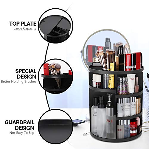 Syntus 360 Rotating Makeup Organizer, DIY Adjustable Bathroom Makeup Carousel...