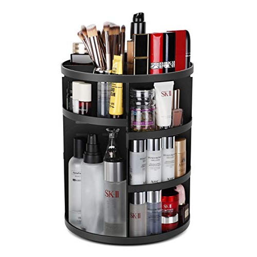 Syntus 360 Rotating Makeup Organizer, DIY Adjustable Bathroom Makeup Carousel...