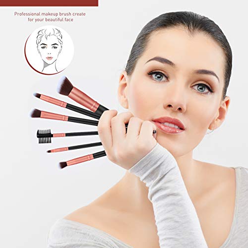 Syntus Makeup Brush Set 16 Makeup Brushes & 4 Blender Sponges & 1 Cleaning Pa...