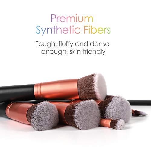 Syntus Makeup Brush Set, Premium Synthetic Foundation Powder Kabuki Blush Con...