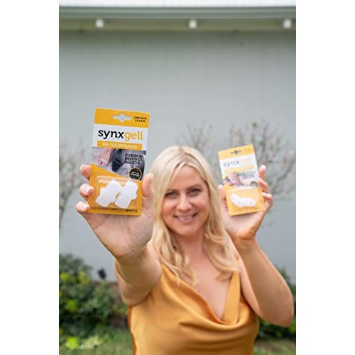 SYNXBODY SynxGeli Big Toe Gel Toe Separators - Toe Spacers for Bunions & Hamm...