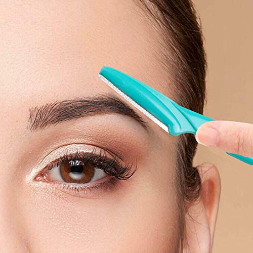 15 Pcs Eyebrow Razor Brushes Hair Remover Exfoliating Dermaplaning Tool Derma...
