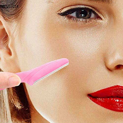 15 Pcs Eyebrow Razor Brushes Hair Remover Exfoliating Dermaplaning Tool Derma...