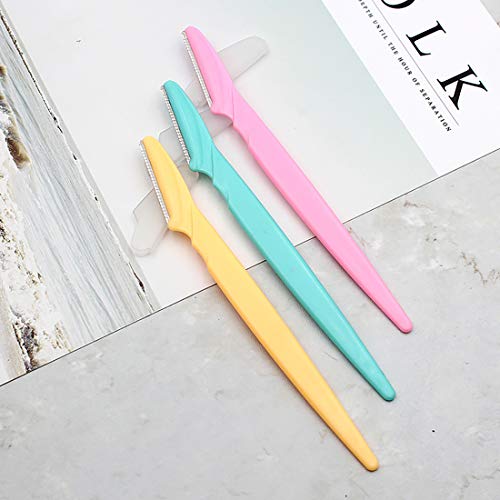 15 Pcs Eyebrow Razor Brushes Hair Remover Exfoliating Dermaplaning Tool Derma...