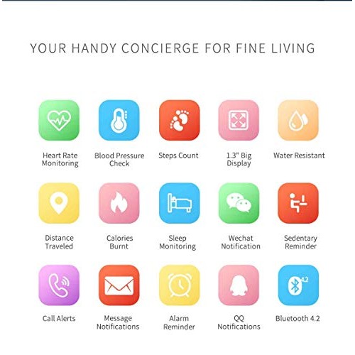 Sysmarts Sports Pedometer Smart Fitness Watch for Android and iOS Phones,Acti...