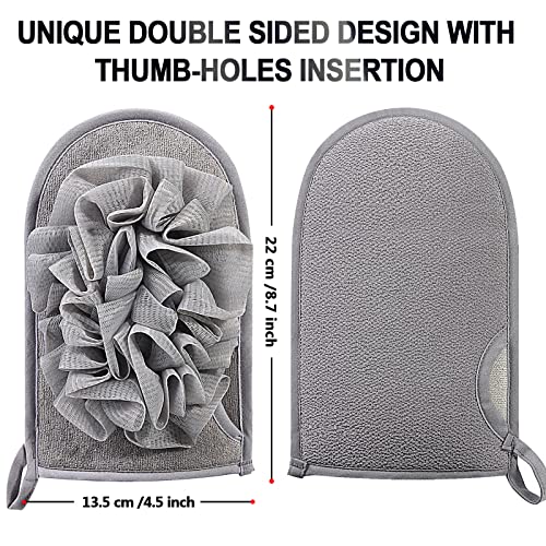 2 Packs Bath Sponge,Sponge Loofah Body Scrubber,Shower Pouf Cleaning Loofah S...