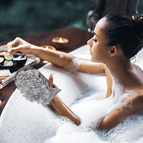 2 Packs Bath Sponge,Sponge Loofah Body Scrubber,Shower Pouf Cleaning Loofah S...