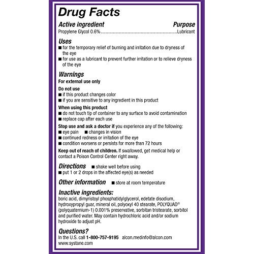 Systane Balance Lubricant Eye Drops, Restorative Formula, Twin pack, 0.33 Flu...