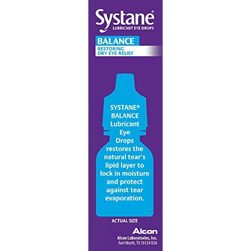 Systane Balance Lubricant Eye Drops, Restorative Formula, Twin pack, 0.33 Flu...