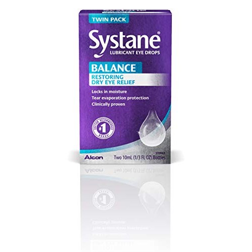 Systane Balance Lubricant Eye Drops, Twin Pack, 10-mL Each