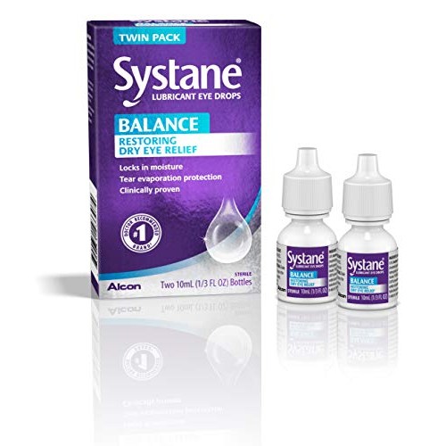 Systane Balance Lubricant Eye Drops, Twin Pack, 10-mL Each