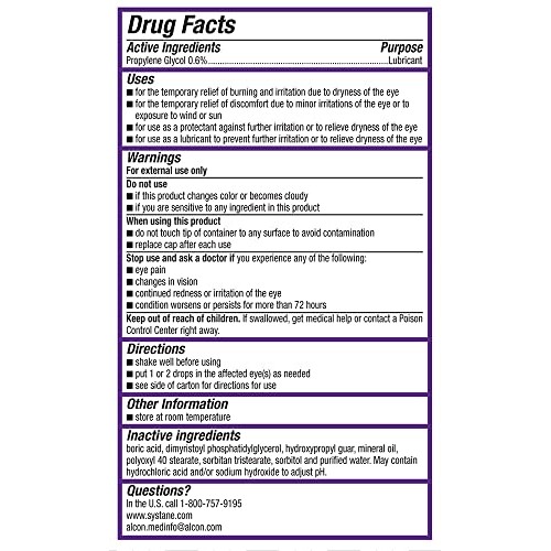 Systane COMPLETE PF Multi-Dose Preservative Free Dry Eye Drops 20ml(Pack of 2...