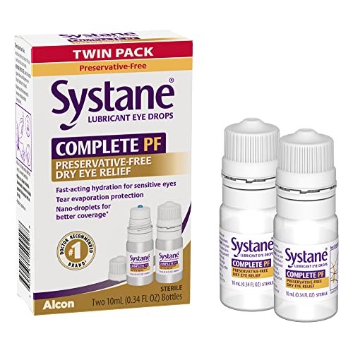 Systane COMPLETE PF Multi-Dose Preservative Free Dry Eye Drops 20ml(Pack of 2...