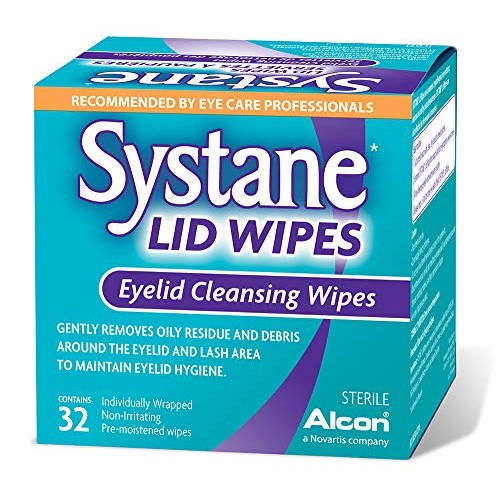 Systane Lid Wipes - Eyelid Cleansing Wipes - Sterile, Count of 32