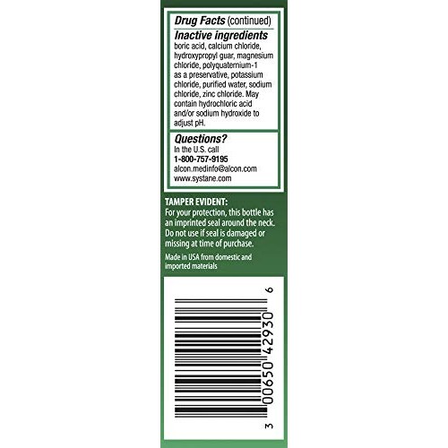 Systane Long Lasting Lubricant Eye Drops, 1 Fl. Oz (Pack of 1)