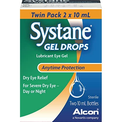 Systane Lubricant Eye Gel Drops 10 ml, 2 Count