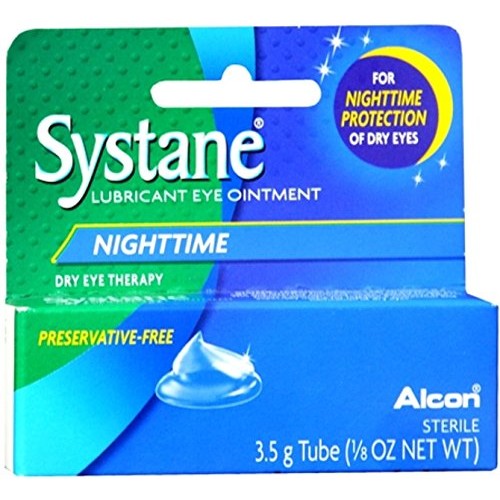 Systane Nighttime Lubricant Eye Ointment-0.123 oz, 3.5g, 2 pack